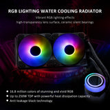 Maxbell Water Cooling Radiator Silent RGB Fan for Home Playing Game Desktop Computer