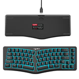 Maxbell Mechanical Gaming Keyboard Wired Accessories Ergonomic Rainbow Backlit black