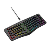 Maxbell Mechanical Gaming Keyboard Wired Accessories Ergonomic Rainbow Backlit black