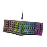 Maxbell Mechanical Gaming Keyboard Wired Accessories Ergonomic Rainbow Backlit black
