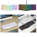Maxbell Mechanical Gaming Keyboard Wired Accessories Ergonomic Rainbow Backlit black