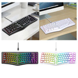 Maxbell Mechanical Gaming Keyboard Wired Accessories Ergonomic Rainbow Backlit black