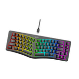 Maxbell Mechanical Gaming Keyboard Wired Accessories Ergonomic Rainbow Backlit black