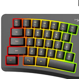 Maxbell Mechanical Gaming Keyboard Wired Accessories Ergonomic Rainbow Backlit black