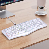 Maxbell Mechanical Gaming Keyboard Wired Accessories Ergonomic Rainbow Backlit white