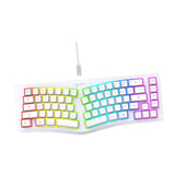 Maxbell Mechanical Gaming Keyboard Wired Accessories Ergonomic Rainbow Backlit white