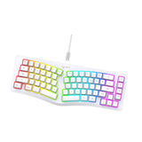 Maxbell Mechanical Gaming Keyboard Wired Accessories Ergonomic Rainbow Backlit white