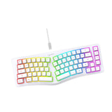 Maxbell Mechanical Gaming Keyboard Wired Accessories Ergonomic Rainbow Backlit white