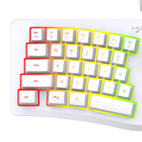 Maxbell Mechanical Gaming Keyboard Wired Accessories Ergonomic Rainbow Backlit white
