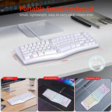 Maxbell Mechanical Gaming Keyboard Wired Accessories Ergonomic Rainbow Backlit white