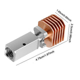 Maxbell 3D Printer Bimetal Throat Easy to Install Sturdy Heating Block Kit for x1/P1