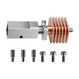 Maxbell 3D Printer Bimetal Throat Easy to Install Sturdy Heating Block Kit for x1/P1