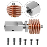 Maxbell 3D Printer Bimetal Throat Easy to Install Sturdy Heating Block Kit for x1/P1