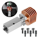 Maxbell 3D Printer Bimetal Throat Easy to Install Sturdy Heating Block Kit for x1/P1