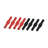 Maxbell 8 Pieces 4mm Banana Plug Coupler Insulated for Banana Plug Extension Adapter