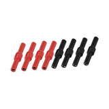 Maxbell 8 Pieces 4mm Banana Plug Coupler Insulated for Banana Plug Extension Adapter