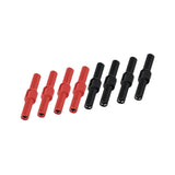 Maxbell 8 Pieces 4mm Banana Plug Coupler Insulated for Banana Plug Extension Adapter