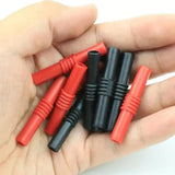 Maxbell 8 Pieces 4mm Banana Plug Coupler Insulated for Banana Plug Extension Adapter