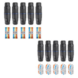 Maxbell 5 Pieces Junction Boxes Electrical Power Cord Box Cable Connectors for Black 2 pin