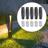 Maxbell 5 Pieces Junction Boxes Electrical Power Cord Box Cable Connectors for Black 2 pin