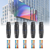 Maxbell 5 Pieces Junction Boxes Electrical Power Cord Box Cable Connectors for Black 3 pin