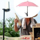 Maxbell Phone Umbrella Sunshade Photography Travel Professional Universal Anti Glare Pink