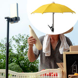 Maxbell Phone Umbrella Sunshade Photography Travel Professional Universal Anti Glare Yellow