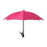 Maxbell Phone Umbrella Sunshade Photography Travel Professional Universal Anti Glare Rose Red