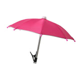 Maxbell Phone Umbrella Sunshade Photography Travel Professional Universal Anti Glare Rose Red