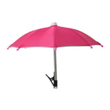 Maxbell Phone Umbrella Sunshade Photography Travel Professional Universal Anti Glare Rose Red