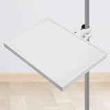 Maxbell Microphone Stand Tray Clamp on Rack Tray Holder for Broadcast Recording  L