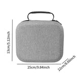 Maxbell Speaker Microphone Storage Case Sturdy Audio Protect Box for Home Dorm Hotel Gray