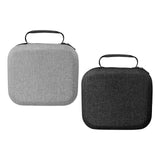Maxbell Speaker Microphone Storage Case Sturdy Audio Protect Box for Home Dorm Hotel Gray