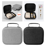 Maxbell Speaker Microphone Storage Case Sturdy Audio Protect Box for Home Dorm Hotel Gray
