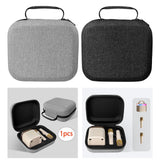 Maxbell Speaker Microphone Storage Case Sturdy Audio Protect Box for Home Dorm Hotel Gray