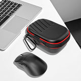 Maxbell PP Mouse Case Zipper Protection Pouch Carrying Case for Travel Hotel Office Red