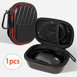 Maxbell PP Mouse Case Zipper Protection Pouch Carrying Case for Travel Hotel Office Red