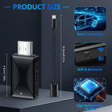 Maxbell Mini Auto Cordless Adapter Easy to Setup Converts Wired to Wireless