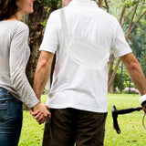 Maxbell Portable Speaker Bag Adjustable Strap Multipurpose Lightweight Carrying Case White