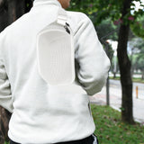 Maxbell Portable Speaker Bag Adjustable Strap Multipurpose Lightweight Carrying Case White