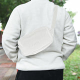 Maxbell Portable Speaker Bag Adjustable Strap Multipurpose Lightweight Carrying Case White