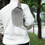 Maxbell Portable Speaker Bag Adjustable Strap Multipurpose Lightweight Carrying Case Gray