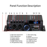 Maxbell Bluetooths Power Amplifier Compact 60W x2  Sound for Home Theater Bar