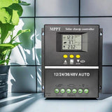 Maxbell Solar Charge Controller Double USB Port 12V 24V 36V 48V Adjustable Mppt 100A