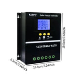 Maxbell Solar Charge Controller Double USB Port 12V 24V 36V 48V Adjustable Mppt 100A