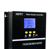 Maxbell Solar Charge Controller Double USB Port 12V 24V 36V 48V Adjustable Mppt 100A