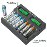 Maxbell Battery ChargerS AA AAA Battery Speed Charging Intelligent Fast Charging