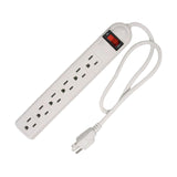 Maxbell 6 Outlet Power Strip US Plug Compact Accessories for Commercial Dorm Desktop 100cm Cord