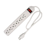 Maxbell 6 Outlet Power Strip US Plug Compact Accessories for Commercial Dorm Desktop 75cm Cord