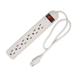 Maxbell 6 Outlet Power Strip US Plug Compact Accessories for Commercial Dorm Desktop 75cm Cord